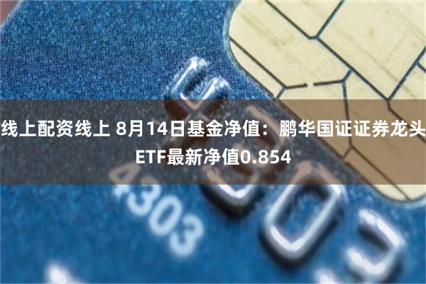 线上配资线上 8月14日基金净值：鹏华国证证券龙头ETF最新净值0.854