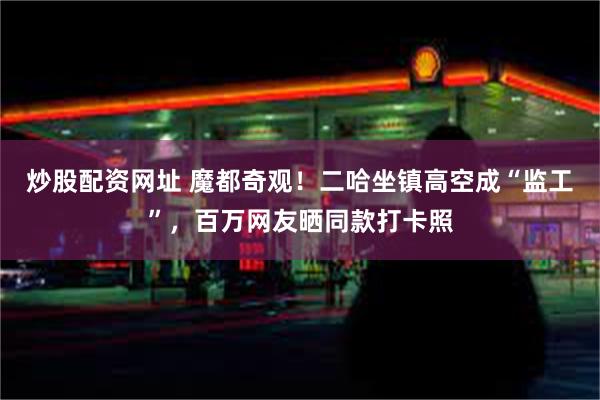 炒股配资网址 魔都奇观！二哈坐镇高空成“监工”，百万网友晒同款打卡照